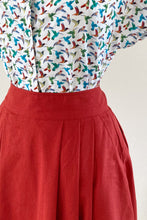 Load image into Gallery viewer, Roxy Orange Linen Skirt