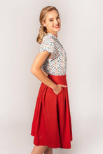 Load image into Gallery viewer, Roxy Orange Linen Skirt