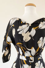 Load image into Gallery viewer, Sienna Mustard &amp; Black Floral Dress