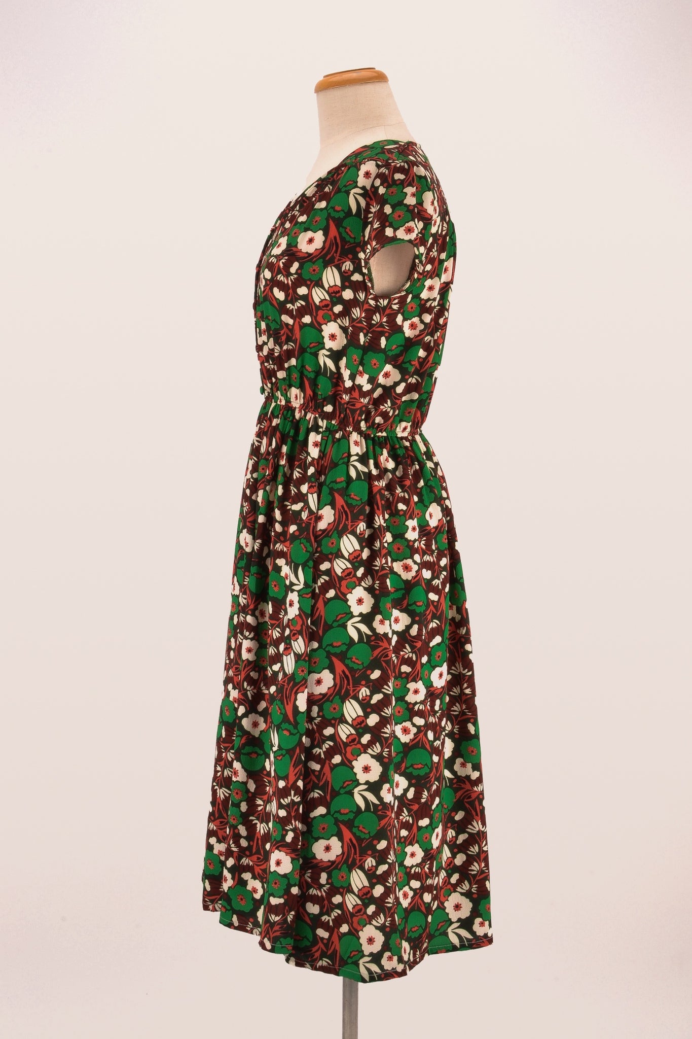 Solange Green Floral Dress Elise Design Solange Green Floral Dress Elise Design