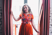 Load image into Gallery viewer, Serenity Red Embroidery Dress