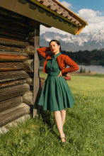 Load image into Gallery viewer, Sammy Bottle Green Linen Dress