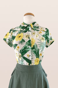 Yellow & Green Floral Blouse