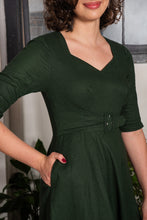 Load image into Gallery viewer, Esmee Green Linen Dress