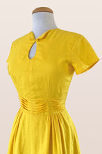 Load image into Gallery viewer, Ally Yellow Linen Dress