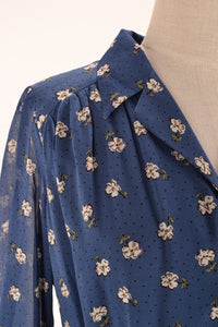 Amber Blue & Cream Floral Dress