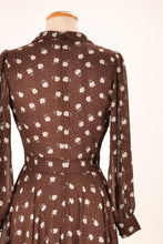 Load image into Gallery viewer, Amber Brown &amp; Cream Floral Dress