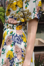 Load image into Gallery viewer, Clementine Mustard Floral Dress