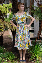 Load image into Gallery viewer, Clementine Mustard Floral Dress