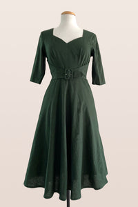 Esmee Green Linen Dress