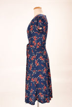 Load image into Gallery viewer, Fiorella Corset Blue &amp; Red Floral Dress