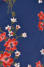 Load image into Gallery viewer, Fiorella Corset Blue &amp; Red Floral Dress