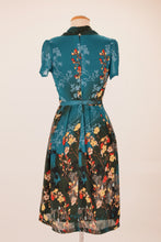Load image into Gallery viewer, Grace Kelly Teal Floral