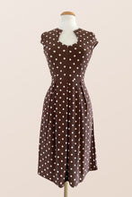 Load image into Gallery viewer, Elsbeth Brown Polka Dot Dress