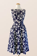 Load image into Gallery viewer, Bee Navy &amp; White Floral Dress