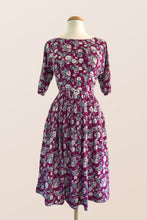 Load image into Gallery viewer, Clarissa Purple Floral Dress