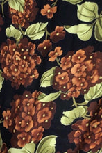 Load image into Gallery viewer, Tuscan Brown &amp; Green Floral Dress