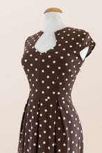 Load image into Gallery viewer, Elsbeth Brown Polka Dot Dress