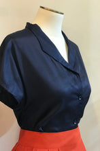 Load image into Gallery viewer, Fabulous Navy Blouse