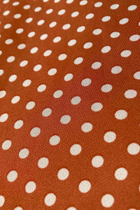Posy Orange & Cream Dots Dress