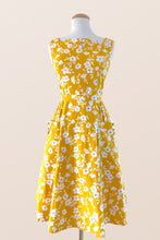 Load image into Gallery viewer, Bee Mustard &amp; Cream Floral Dress