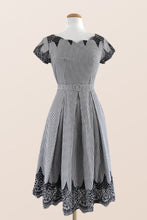 Load image into Gallery viewer, Laura Black &amp; White Nautical Dress