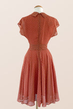 Load image into Gallery viewer, Posy Orange &amp; Cream Dots Dress