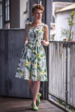 Load image into Gallery viewer, Jade Mustard &amp; Green Floral Dress