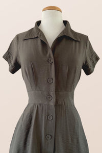 Loretta Khaki Dress