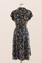 Load image into Gallery viewer, Chiara Mustard &amp; Brown Dress