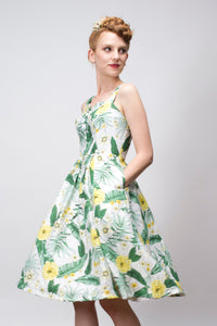 Jade Mustard & Green Floral Dress