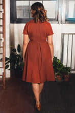 Load image into Gallery viewer, Bette Rust Cotton Dress