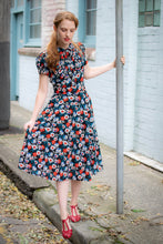 Load image into Gallery viewer, Peach Rose Red Floral Dress