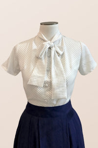 Stacy Black and White Polka Dot Shirt – Elise Design