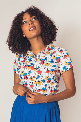 Poppies Multi-Colour Blouse