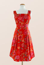 Load image into Gallery viewer, Orange Floral Day Dress