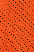Load image into Gallery viewer, Manette Orange &amp; Black Dots Dress