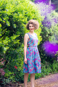 Patti Purple Tropical Dress