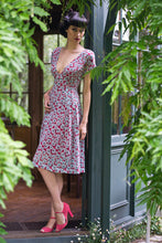 Load image into Gallery viewer, Chantelle Red &amp; Blue Floral Dress - Elise Design - 1