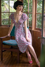 Load image into Gallery viewer, Chantelle Red &amp; Blue Floral Dress - Elise Design - 2