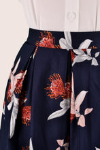 Load image into Gallery viewer, Waratah Navy &amp; Orange Skirt